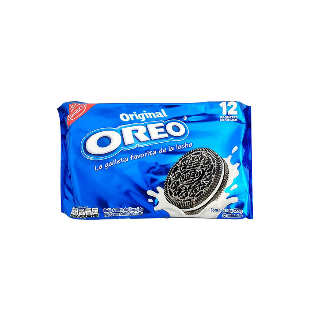 GALLETA OREO x 432g ORIGINAL 12 PAQ