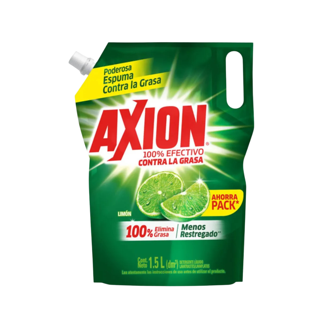 LAVAPLATOS LIQUIDO AXION X 1500 ML LIMON DP