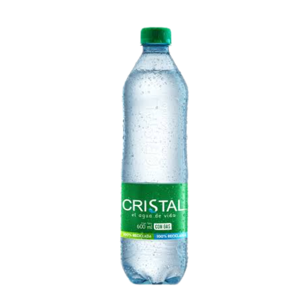 AGUA CRISTAL x 600ml CON GAS