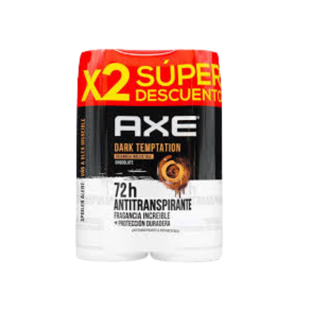 DESODORANTE AXE 2 X 152 ML DARK TEMPTATION AXILAS