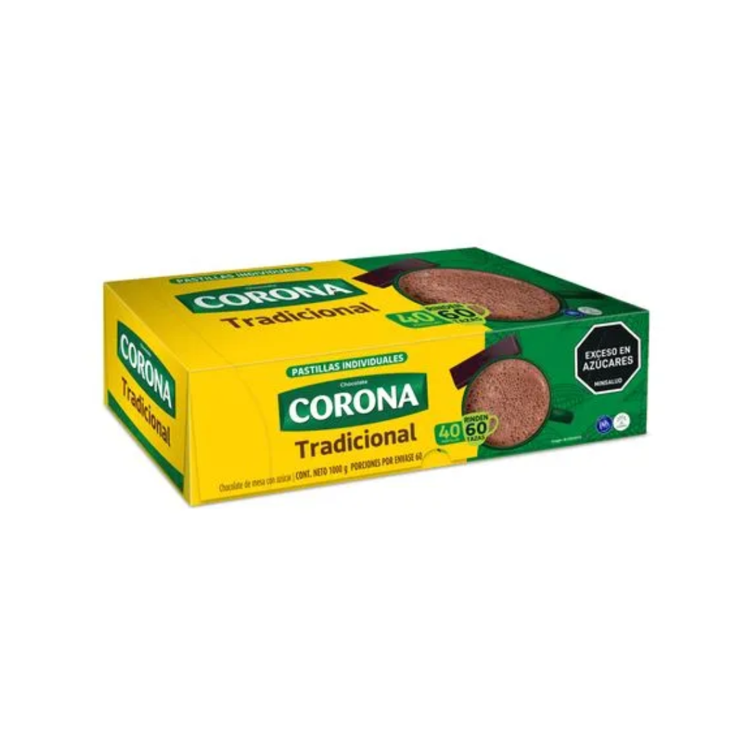 CHOCOLATE CORONA x 40 PASTILLAS DISPLEY