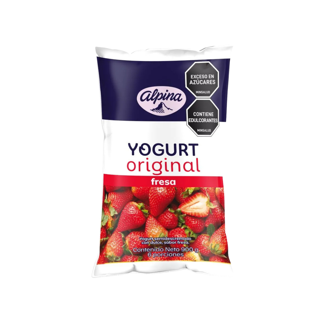 YOGURT ALPINA x 900g FRESA BOLSA