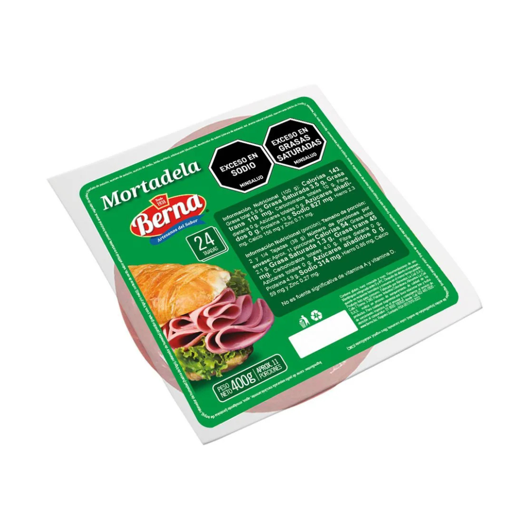 MORTADELA BERNA X 400 G RES