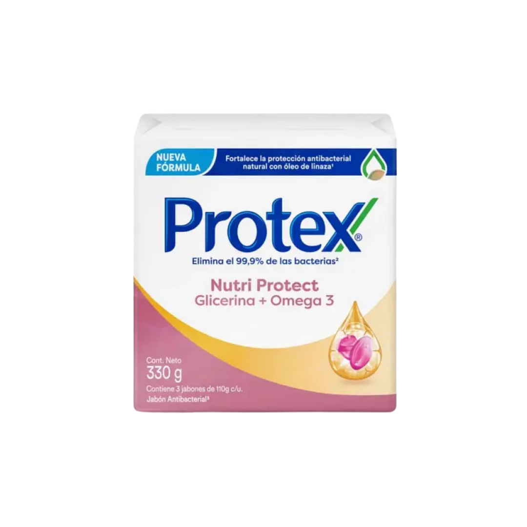 JABÓN PROTEX x 330 G GLICERINA + OMEGA 3