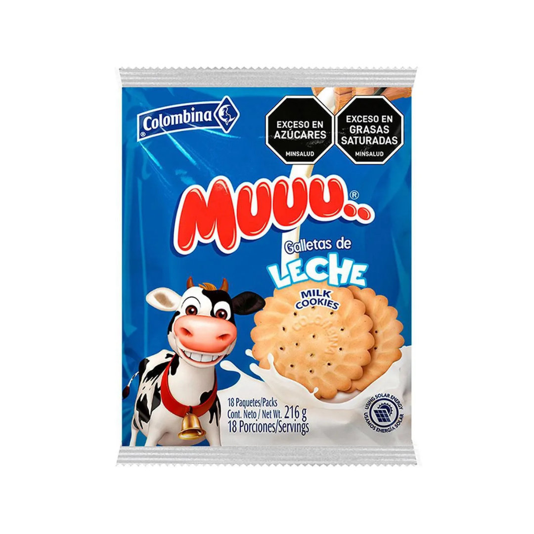 GALLETA MUUU x 216g LECHE 18 PAQ