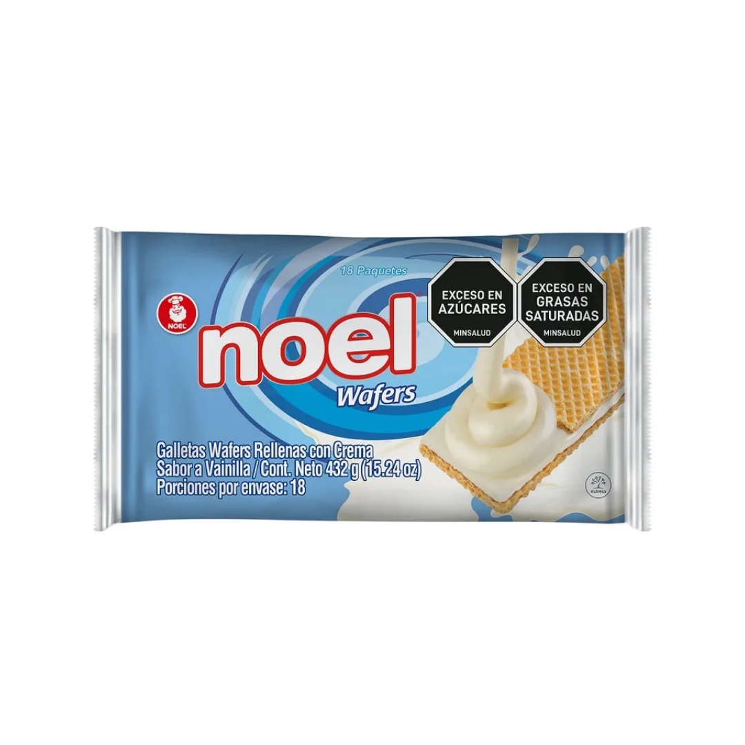 GALLETA WAFER NOEL x 432g VAINILLA 18 PAQ