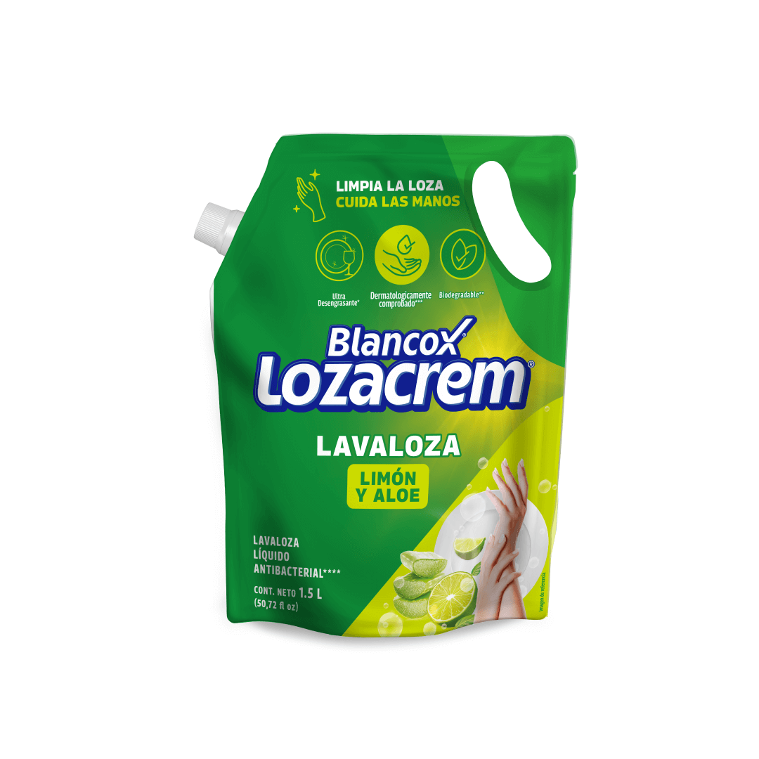 LAVAPLATOS LIQUIDO LOZA CREM X 1500 ML LIMON ALOE