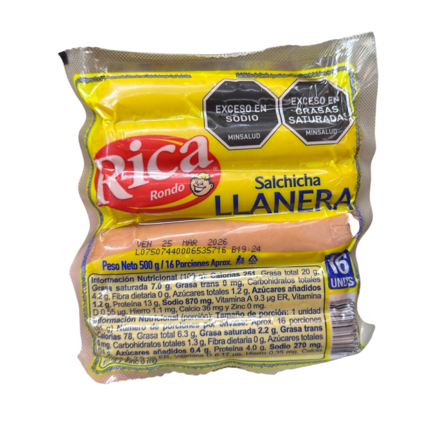SALCHI RICA x 500g LLANERA