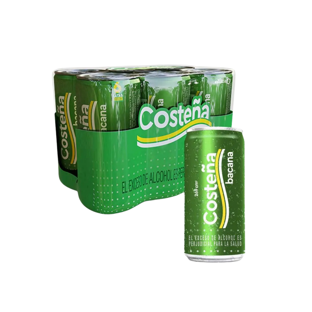 CERVEZA COSTEÑA BACANA X 269 ML SIXPACK