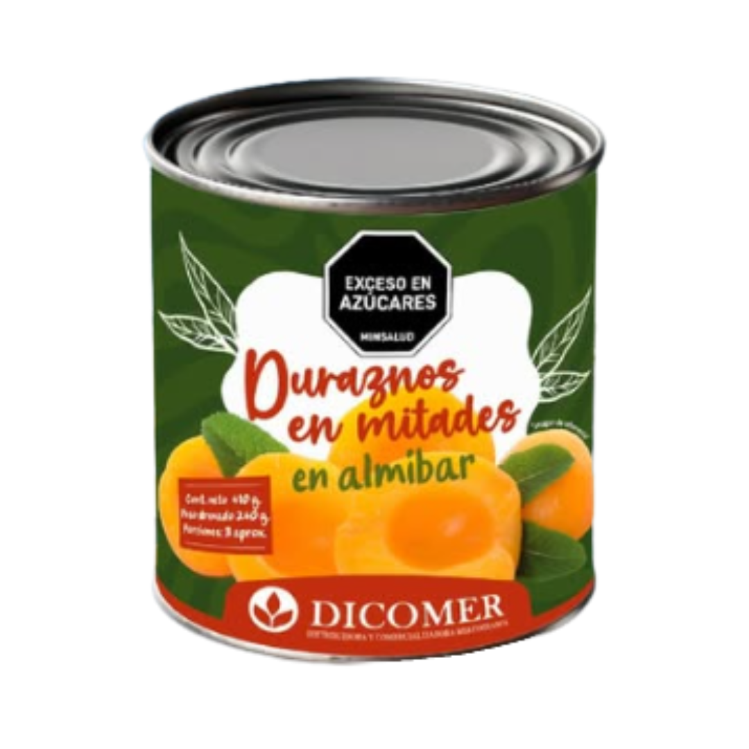 DURAZNO DICOMER x 820g MITADES