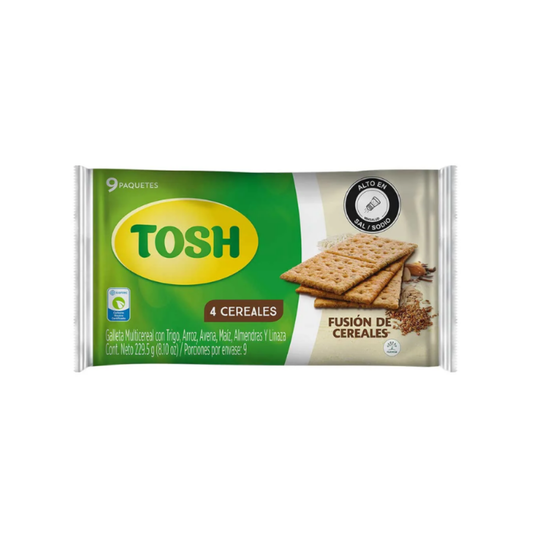 GALLETA TOSH x 229g FUSION DE CEREALES 9 PAQ