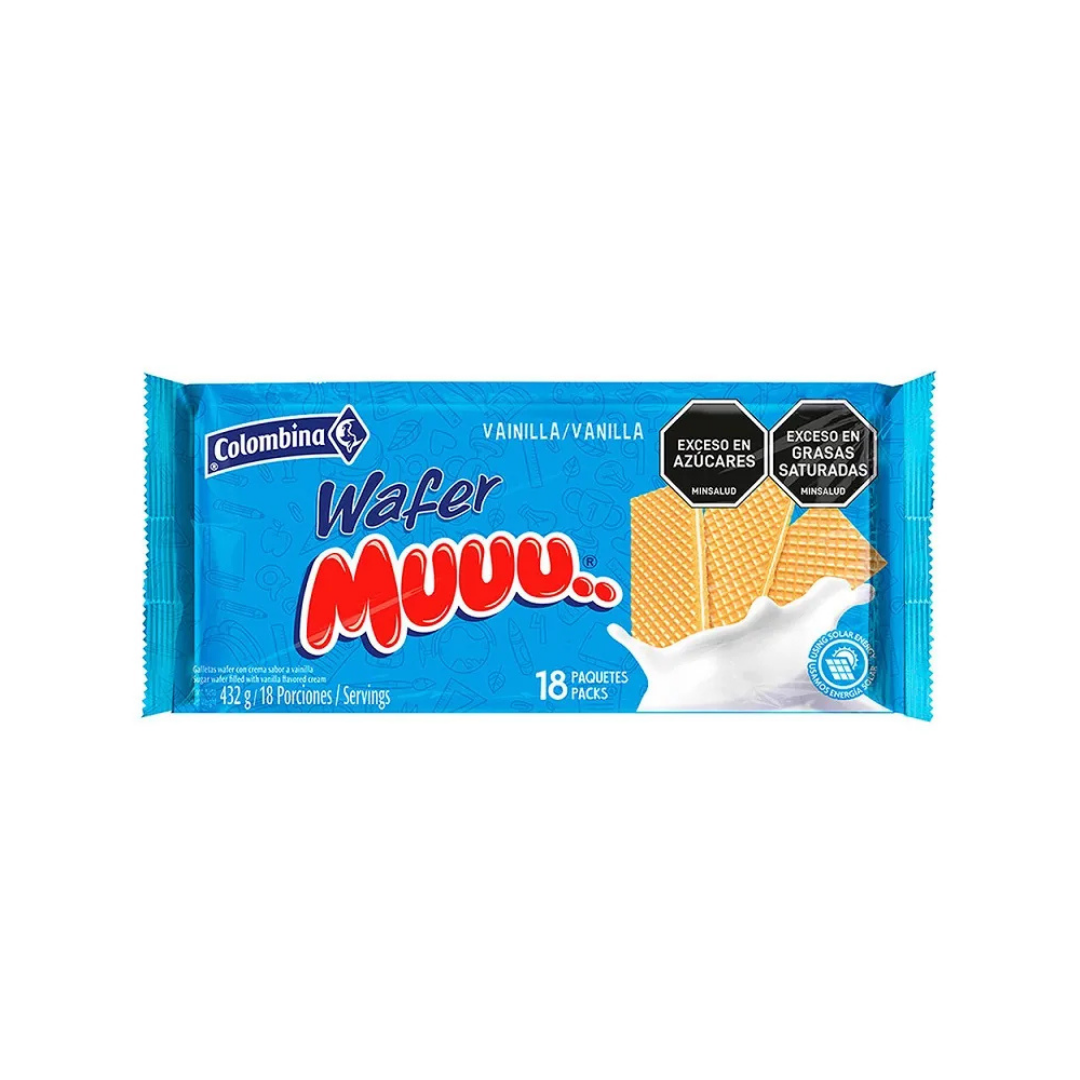GALLETA MUUU x 432g WAFER VAINILLA 18 PQ