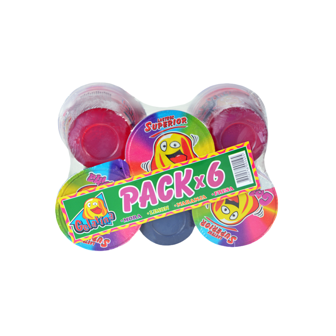 GELATINA SUPERIOR 6 x 120g SABORES