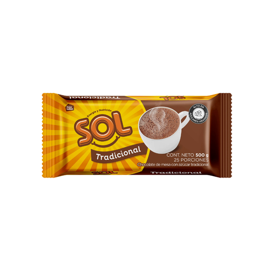 CHOCOLATE SOL x 500g AZUCAR 16 PAST