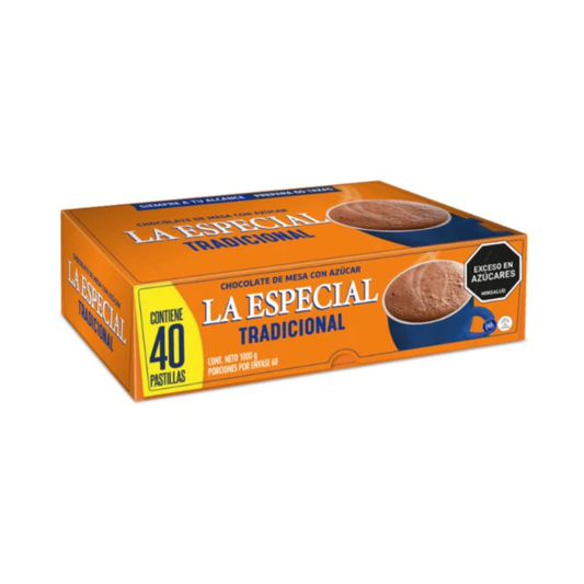 CHOCOLATE ESPECIAL x 40 PASTILLAS DISPL