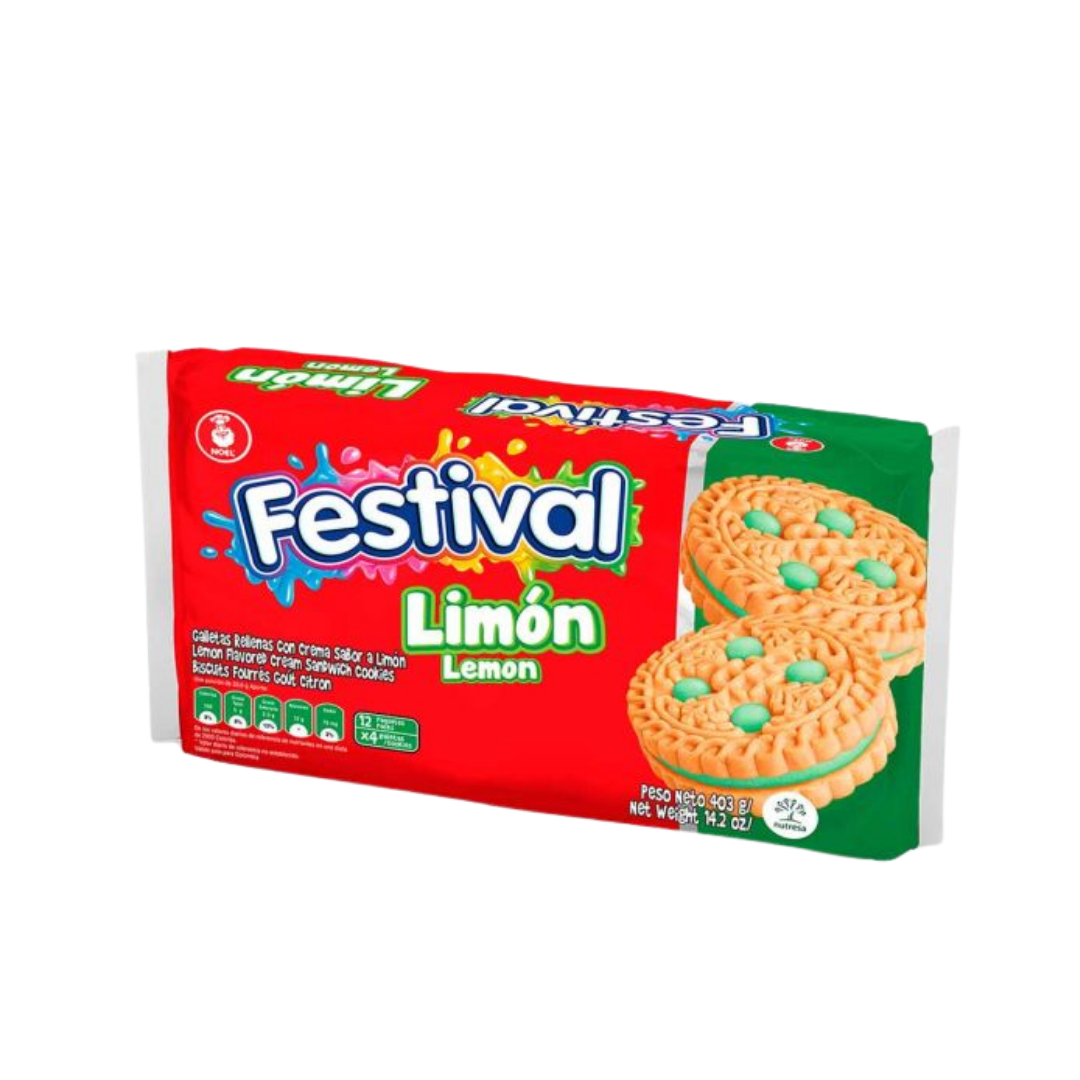 GALLETA FESTIVAL x 403g LIMON 12 PAQ
