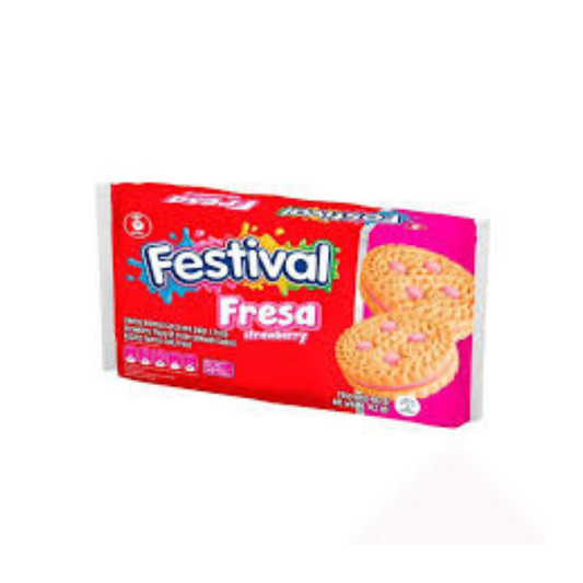 GALLETA FESTIVAL x 403g FRESA 12 PAQ