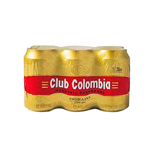 CERVEZA CLUB COLOMBIA DORADA X 330 ML SIXPACK