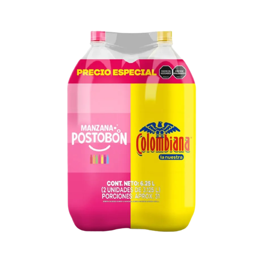 GASEOSA COLOMBIANA x 3125ml + MANZANA
