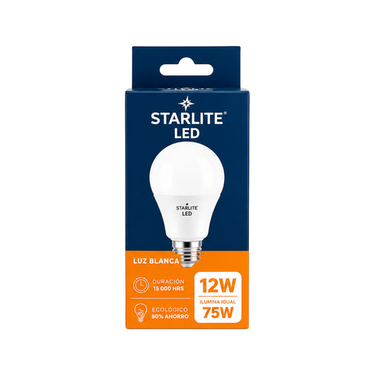 BOMBILLO STARTLITE X 12 W LED LUZ BLANCA