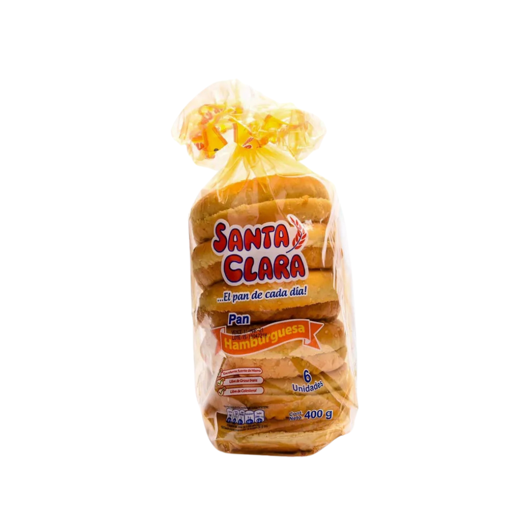 PAN SANTA CLARA X 400 G HAMBURGUESA