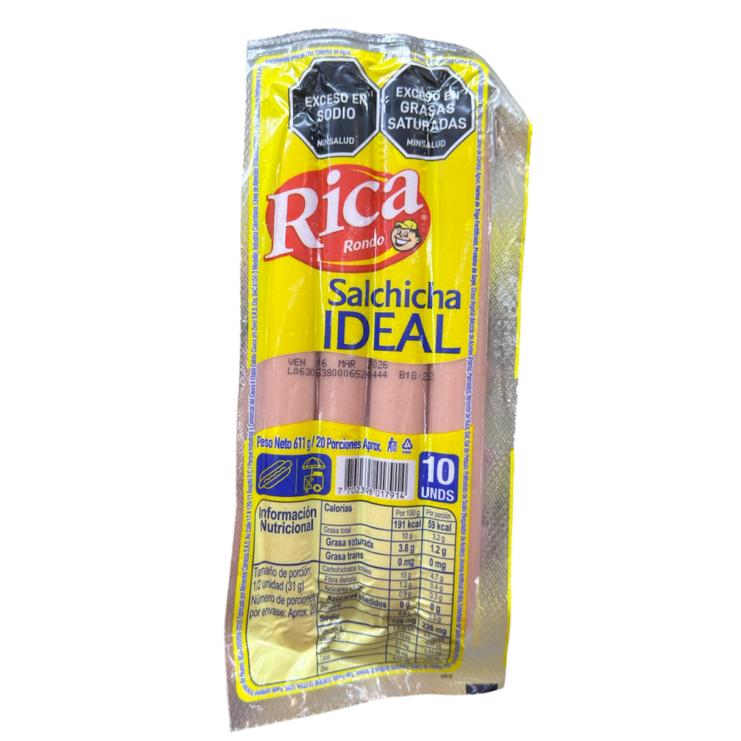 SALCHI RICA x 611g IDEAL