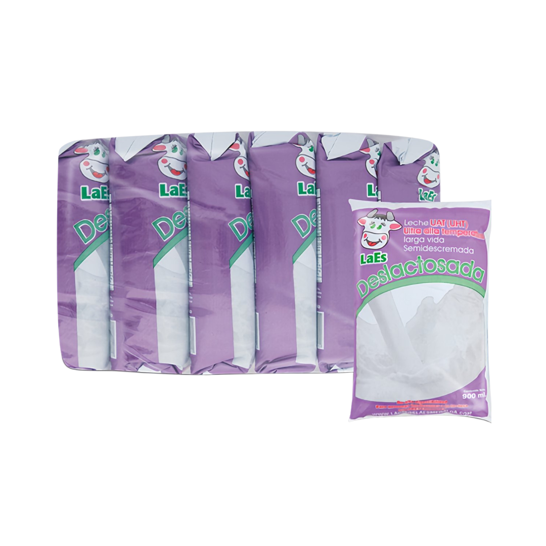 LECHE LAES X 900 ML DESLACTOSADA BOLSA SIXPACK