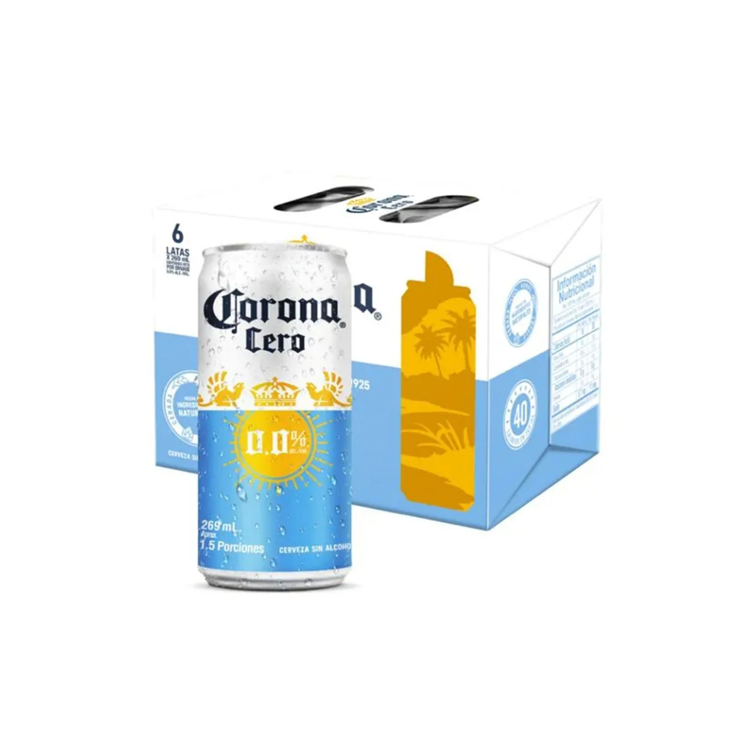 CERVEZA CORONA X 269 ML CERO SIXPACK