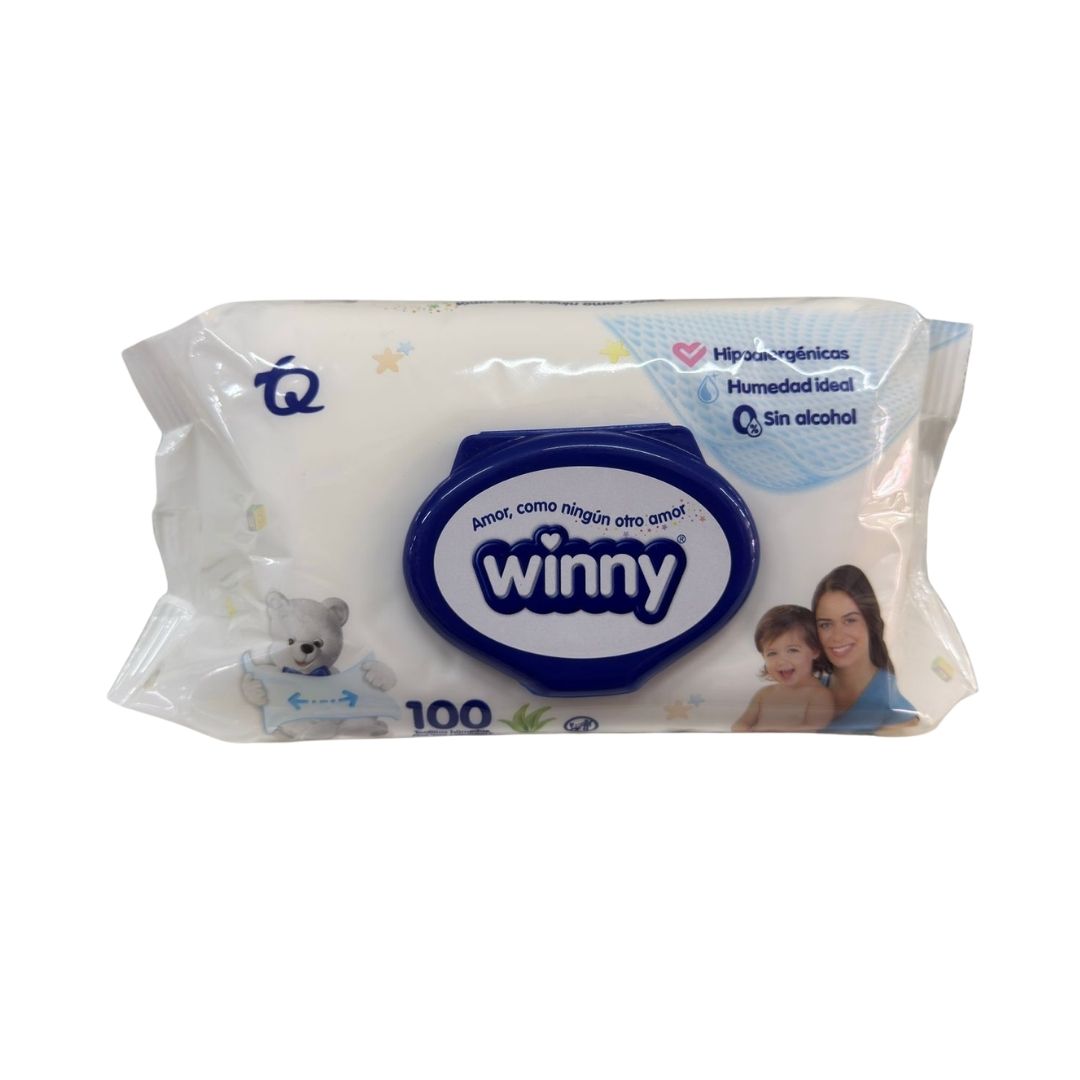 PAÑITOS HUMEDOS WINNY ALOE 100 UND