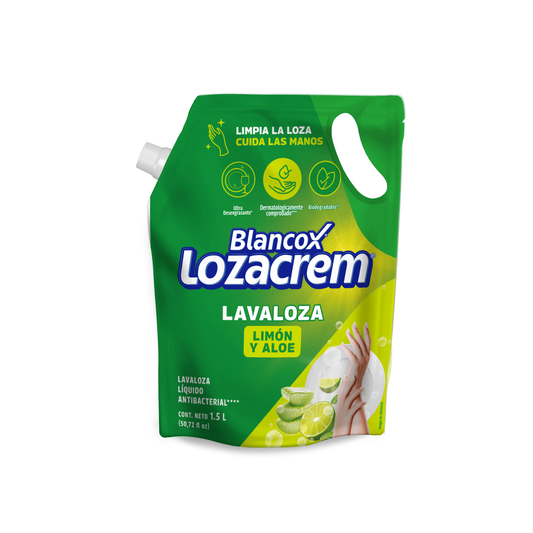 LAVAPLATOS LIQUIDO LOZA CREM X 1500 ML LIMON ALOE