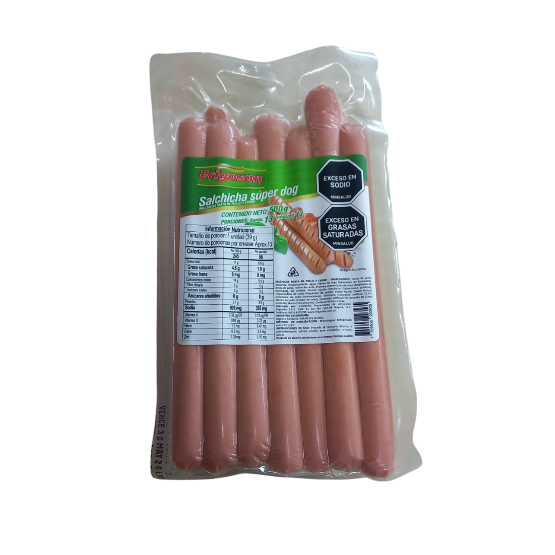 SALCHICHA FRIGOSAN x 500g SUPER DOG