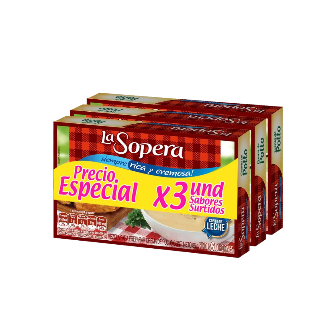 CREMA SOPERA 3 x 90g OFERTA