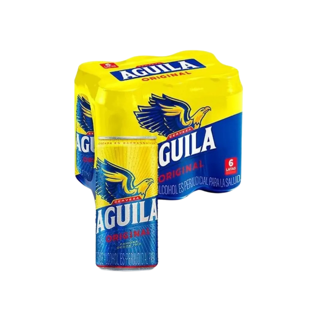 CERVEZA AGUILA LATÓN X 473 ML SIXPACK