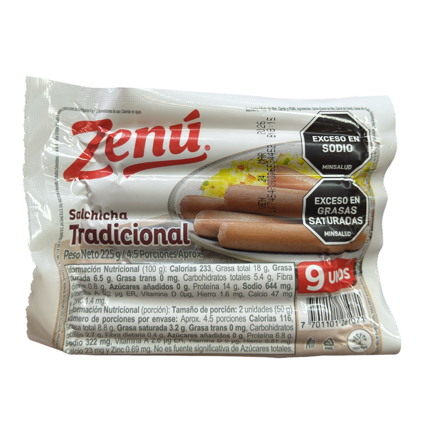 SALCHI ZENU x 225g TRADICIONAL