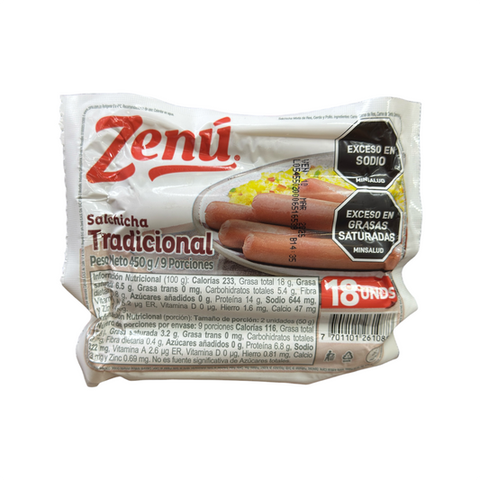 SALCHI ZENU x 450g TRADICIONAL