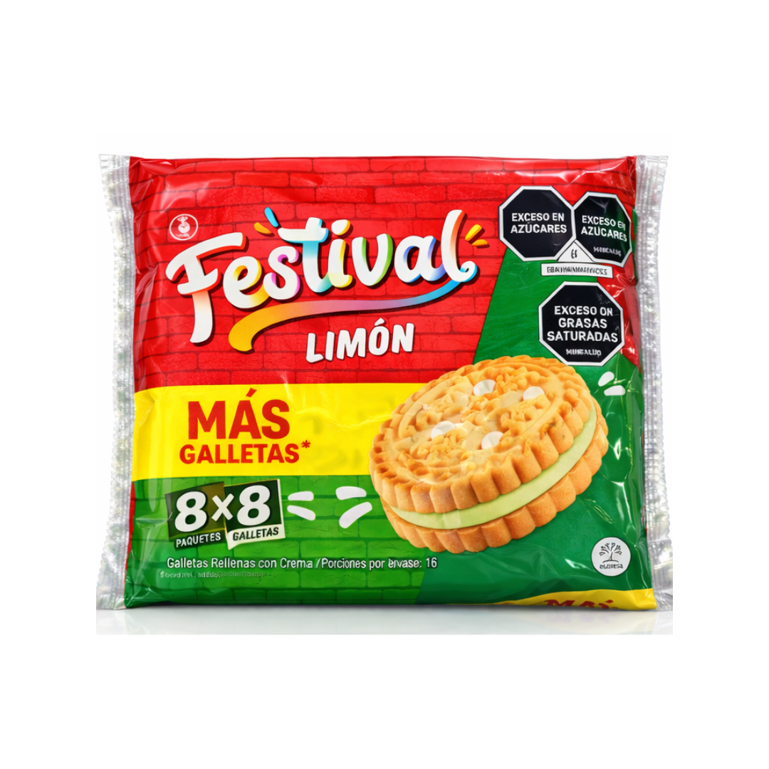GALLETAS FESTIVAL X 537.6 G LIMÓN